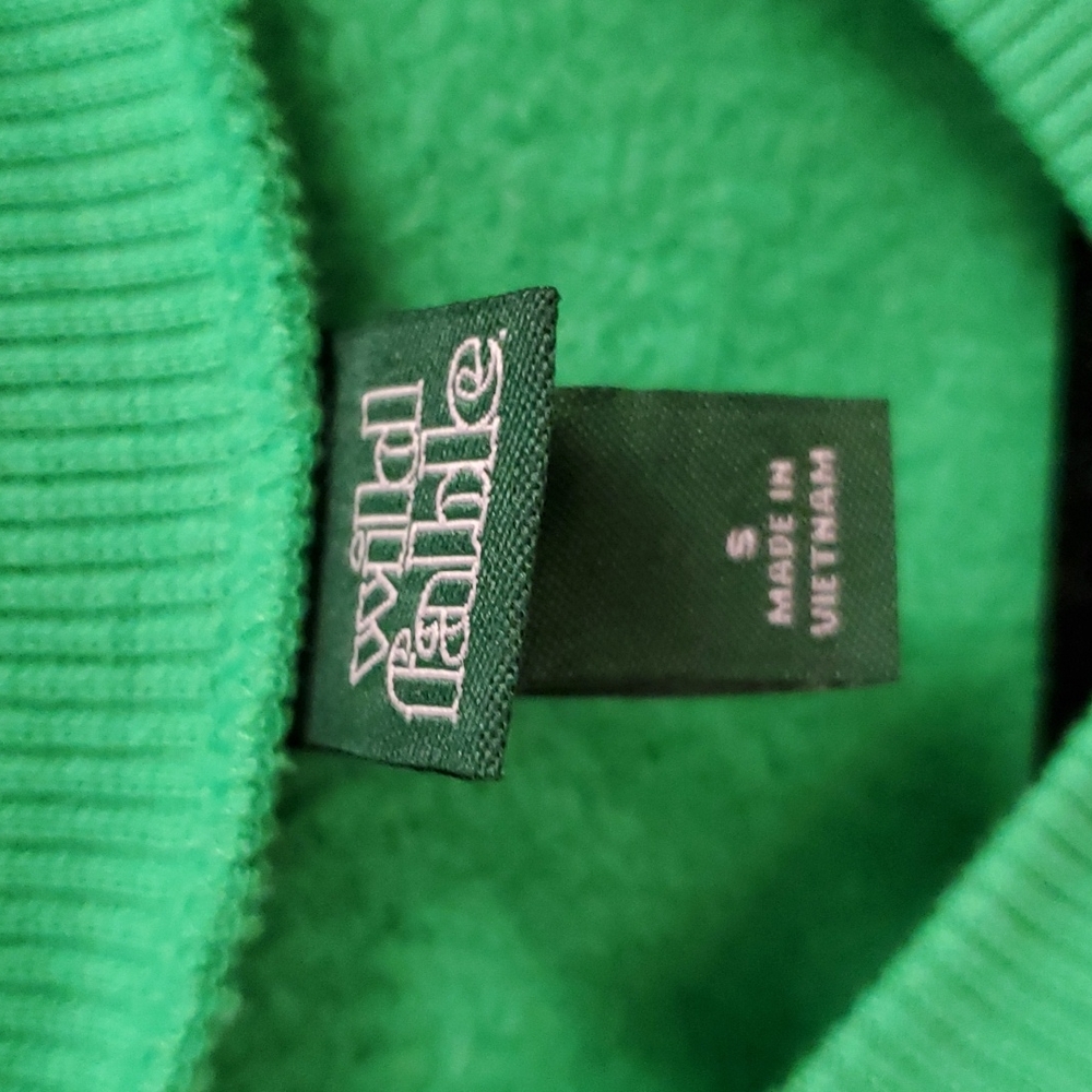 Woman's Sweatshirt Vibrant Green - Picture 3 of 6
